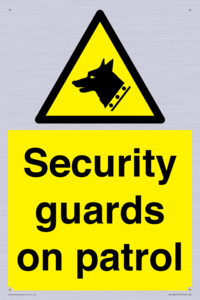 Security guards on patrol